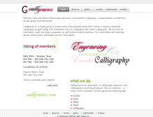 Tablet Screenshot of calligravers.com